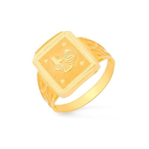 Malabar GoldBIS hallmarked (916) 22k Yellow Gold Ring for Men & Boys,Casual Ring