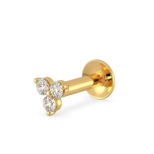 Malabar Gold Nose Pin for Women 22 k | 22k BIS Hallmark (916) Nose Stud for Women and Girls with Piercing