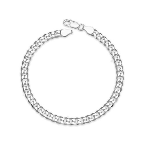 Parnika Formerly MJ 925 High Polish Curb Design Silver Bracelet in Pure 92.5 for Boys / Men