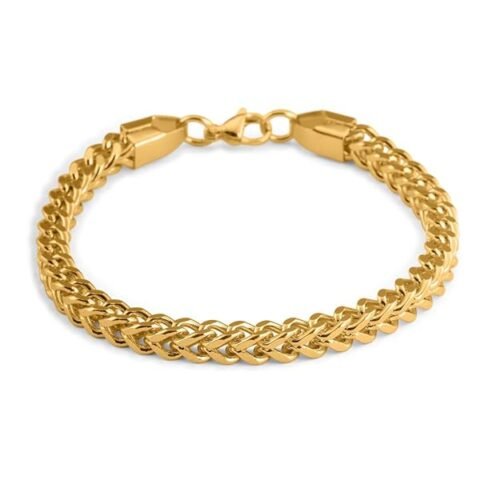 PALMONAS Classic Gold Bracelet for Men - Anti Tarnish Jewellery for Boys & Men
