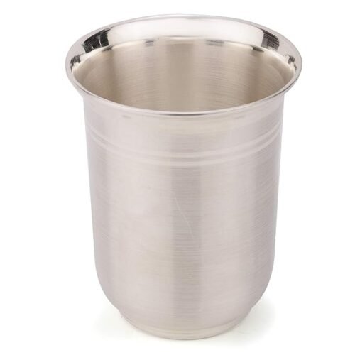Osasbazaar Pure Silver Glass Tumbler for Dining, Baby and Gifting - 90%-92.5% Pure BIS Hallmarked (120ml)